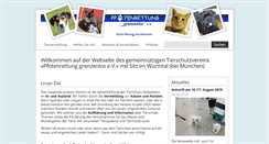 Desktop Screenshot of pfotenrettung-grenzenlos.de